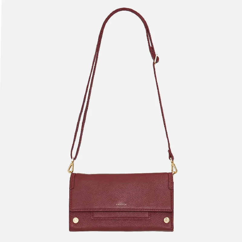 Aj Crossbody Clutch In Pomodoro Red / Brushed Gold