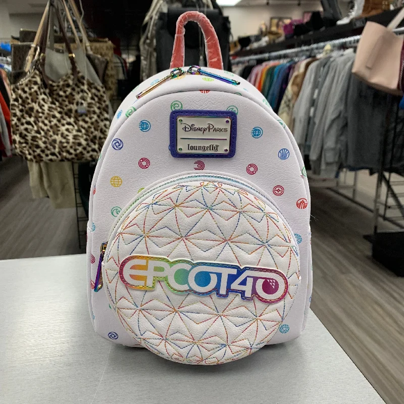 Disney Epcot Backpack By Loungefly, in White Size: Small