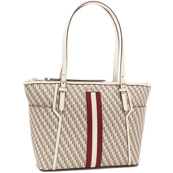 Bally Samirah Women's 6232739 Beige Textile Tote Bag