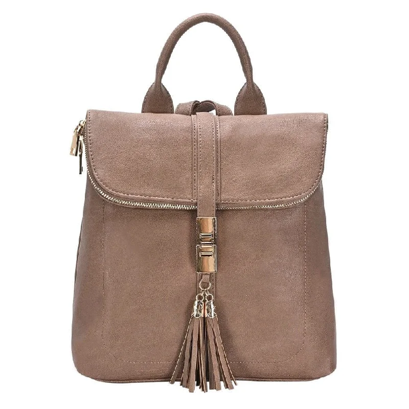 BGT59001 Fold Over Tassel Clasp Backpack