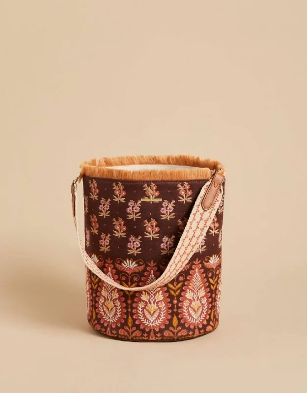 Boho Paisley Bucket in Pink House