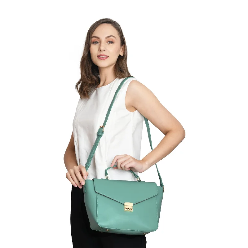 Caprese Yelena Satchel Medium Aqua