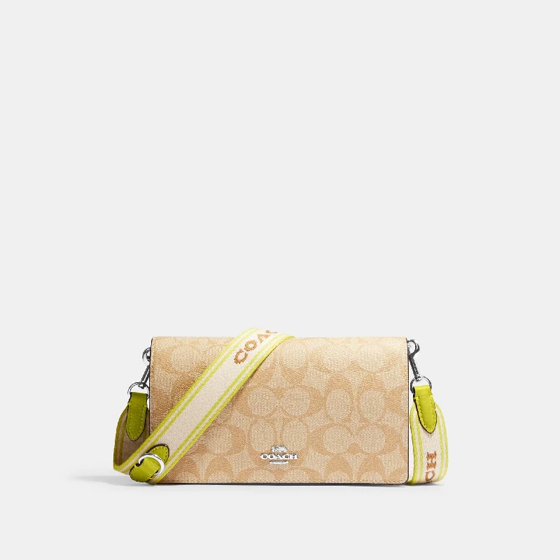 Coach Outlet Anna Foldover Clutch Crossbody In Signature Canvas