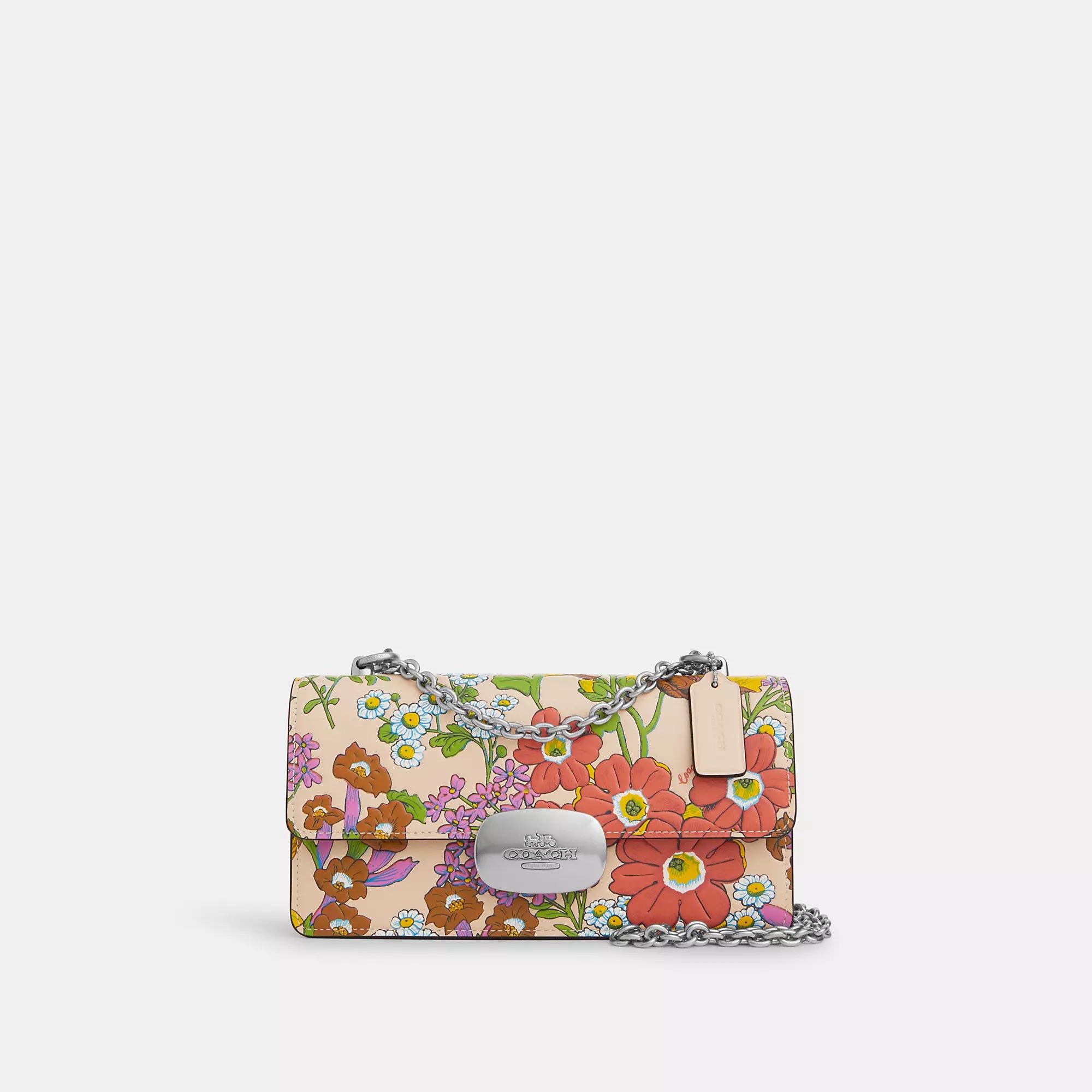 Coach Outlet Eliza Flap Crossbody Bag With Floral Print