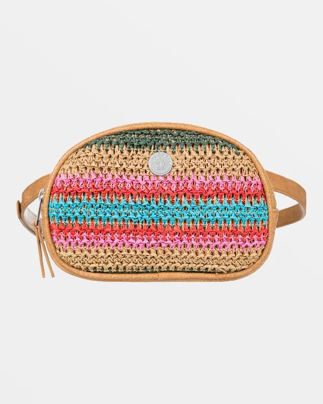 Coco Pearl Straw Waistpack - Natural