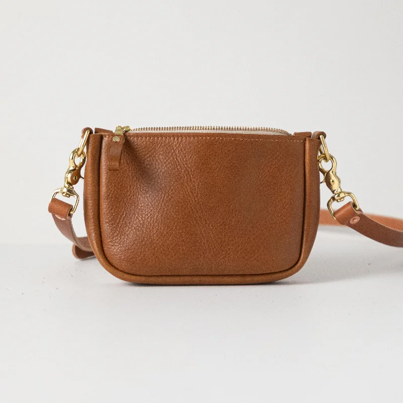 Cognac Cypress Mini Crossbody Bag