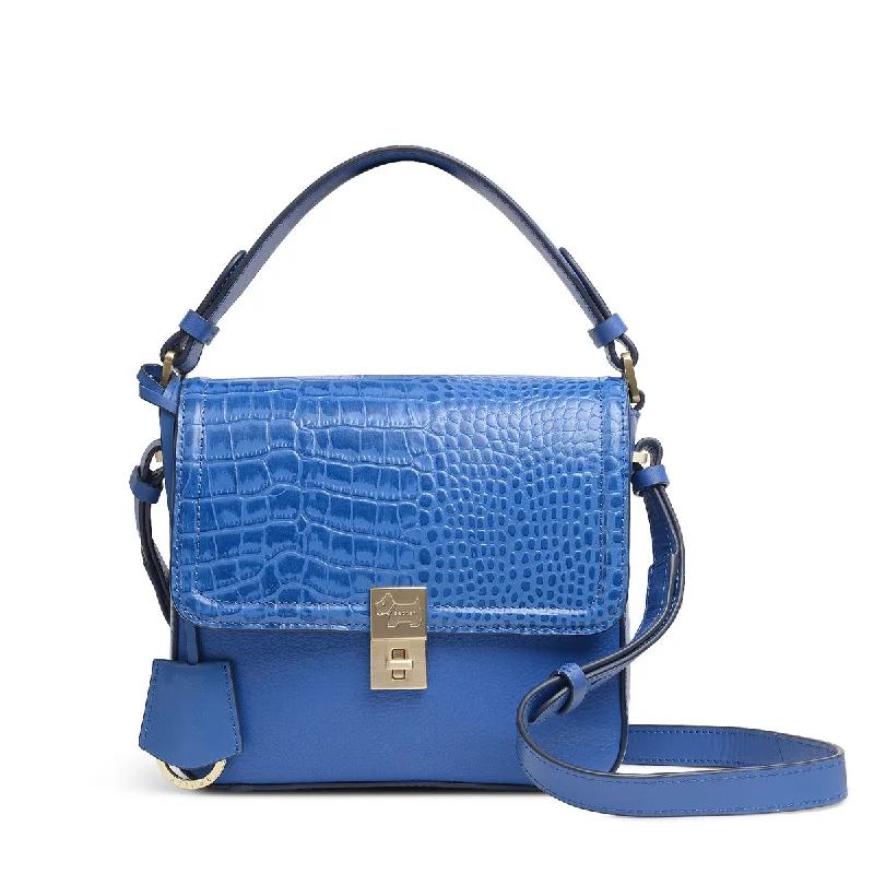 Dorset Street Faux Croc - Small Flapover Crossbody