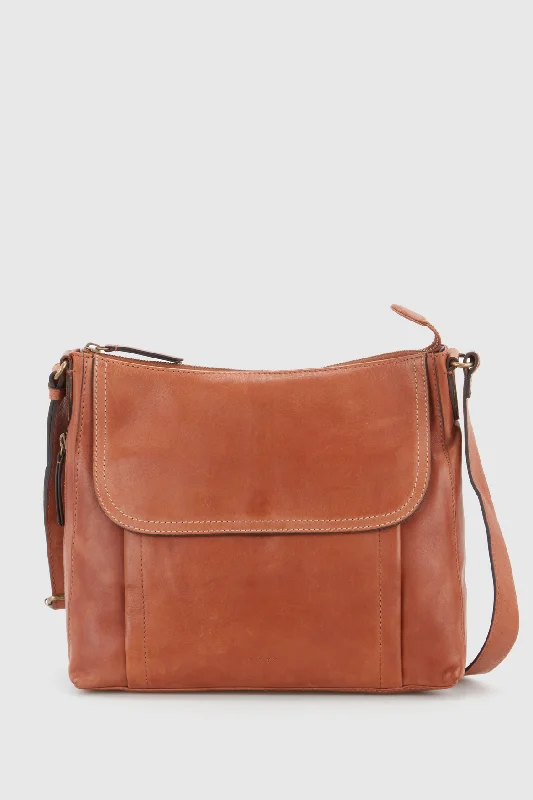 Maya Leather Large Crossbody Bag