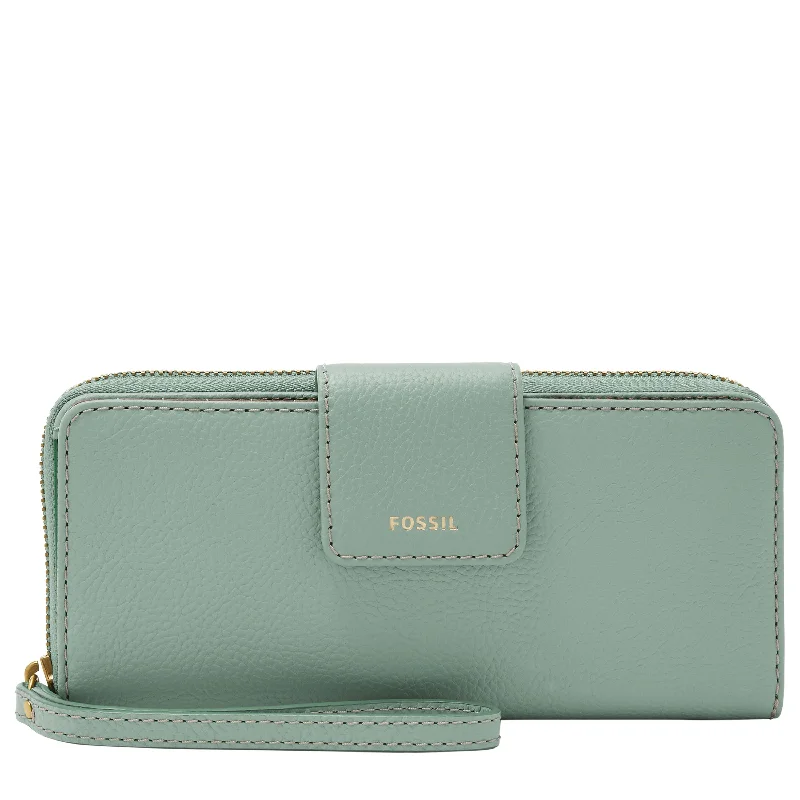 Fossil Women's Madison LiteHide Leather Zip Clutch