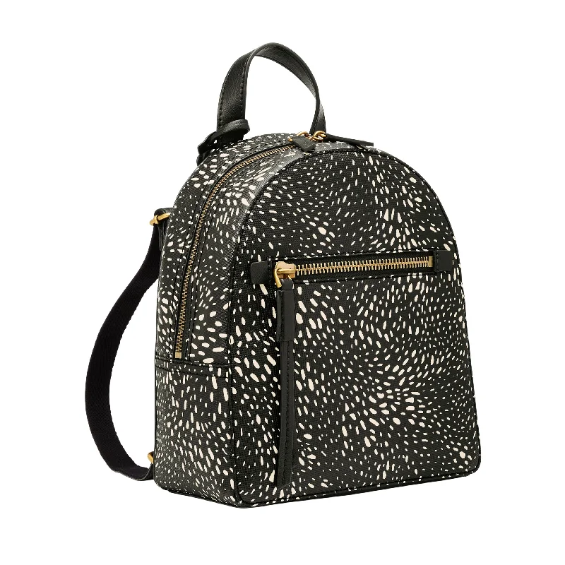 Fossil Women's Megan Printed Polyurethane Small Backpack