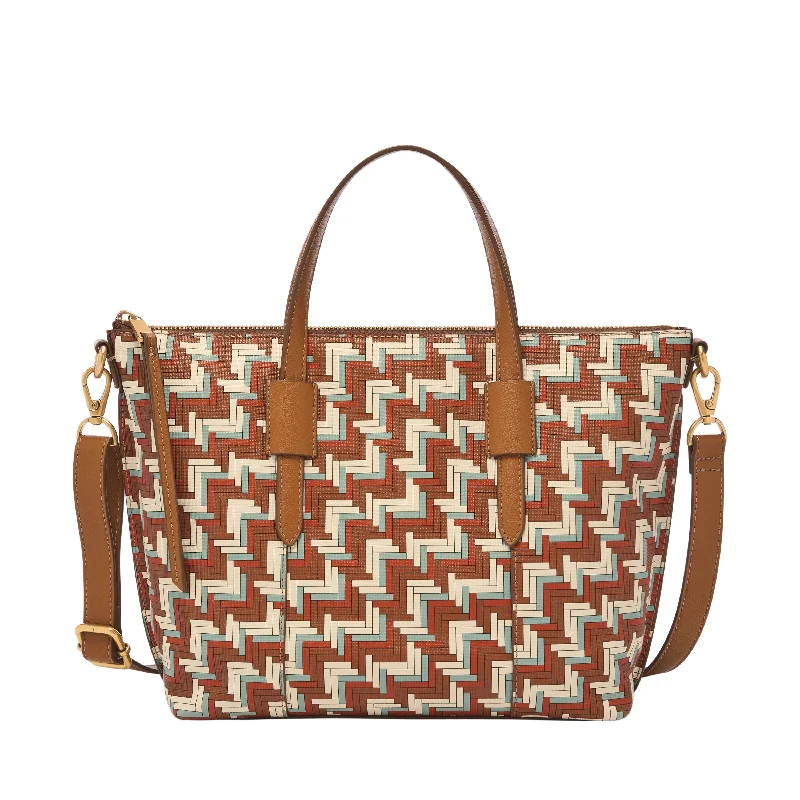 Fossil Women's Skylar Printed Polyurethane Satchel