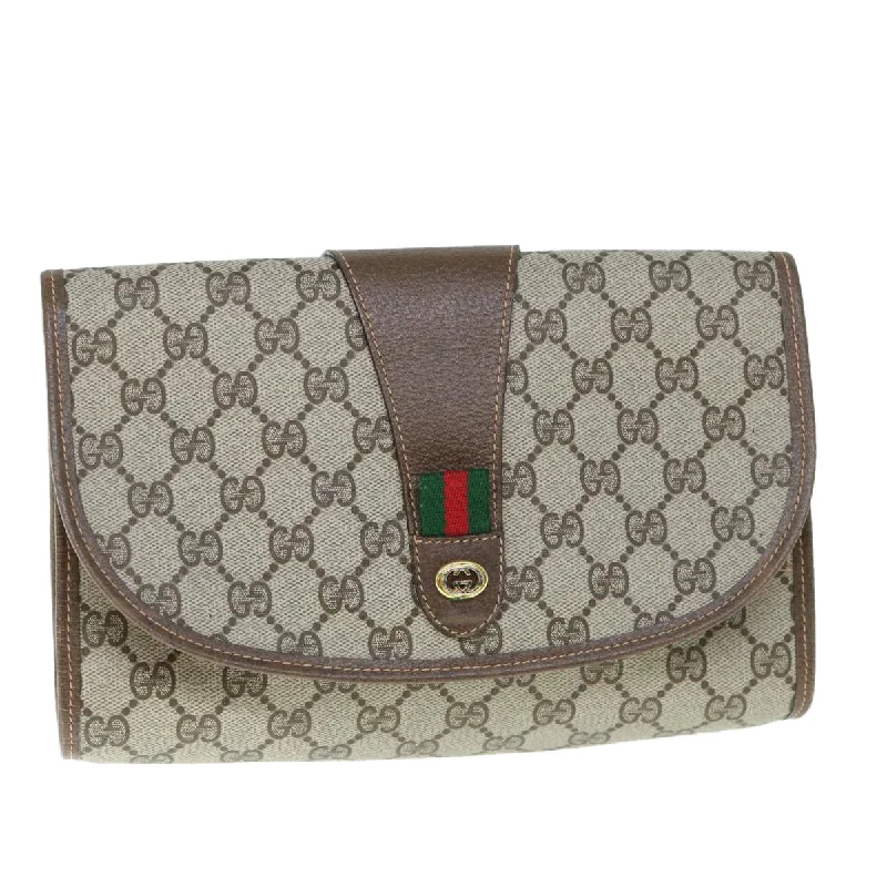 Gucci Gg Canvas  Canvas Clutch Bag (Pre-Owned)