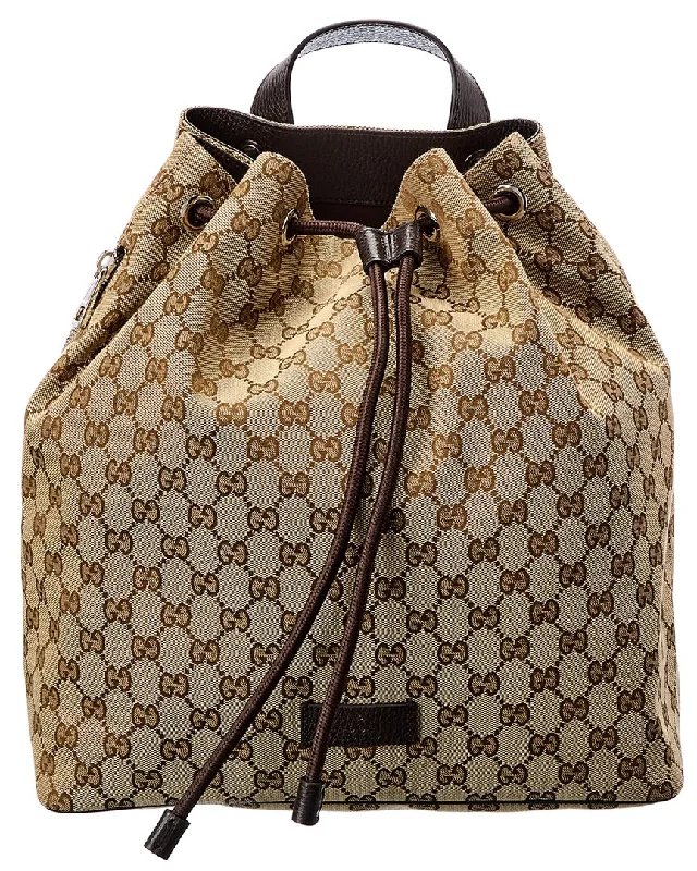 Gucci GG Canvas & Leather Backpack