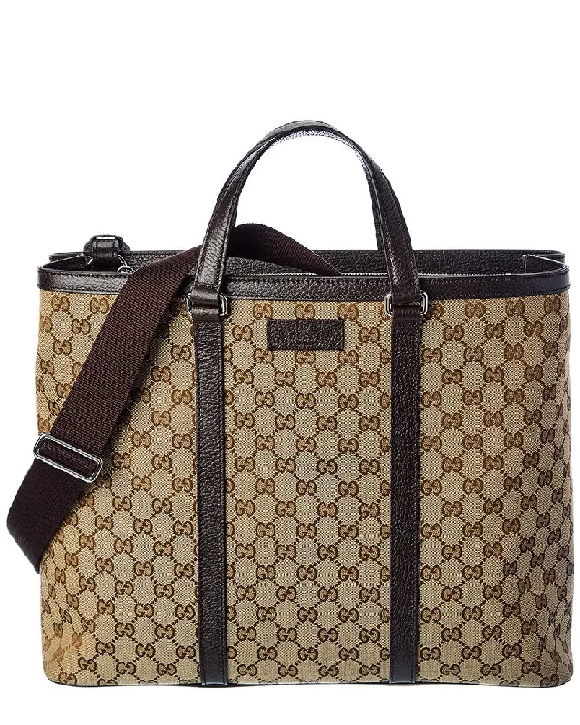 Gucci GG Canvas & Leather Tote