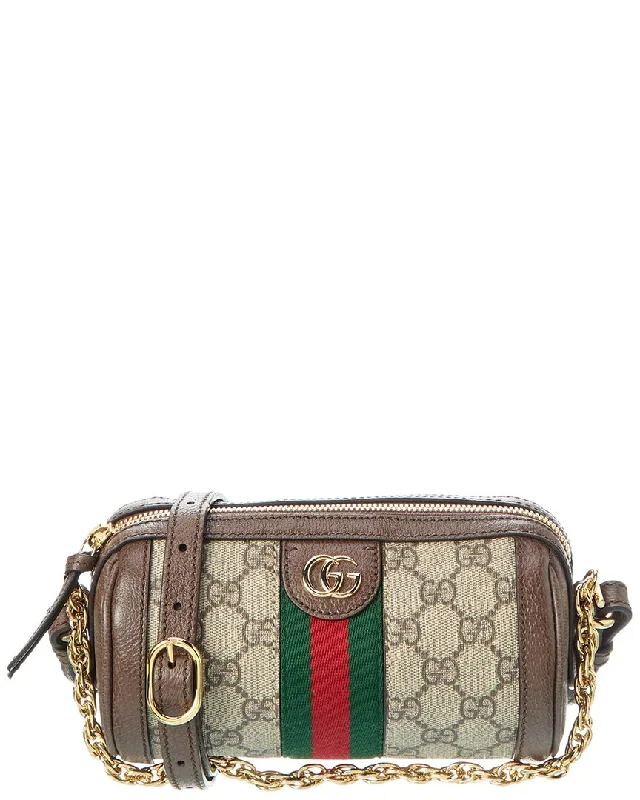 Gucci Ophidia Mini GG Supreme Canvas & Leather Crossbody