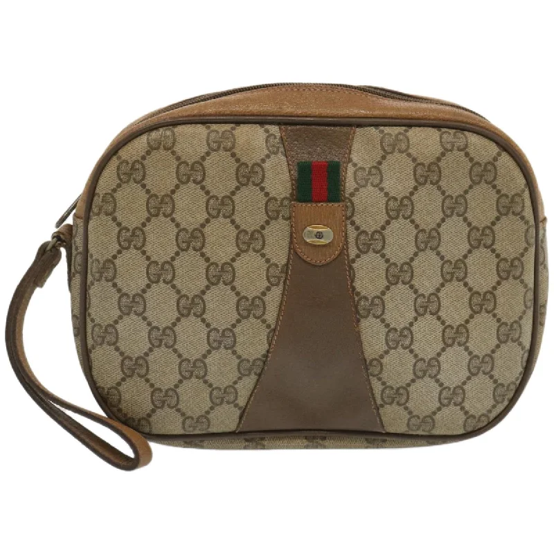 Gucci Sherry  Canvas Clutch Bag (Pre-Owned)