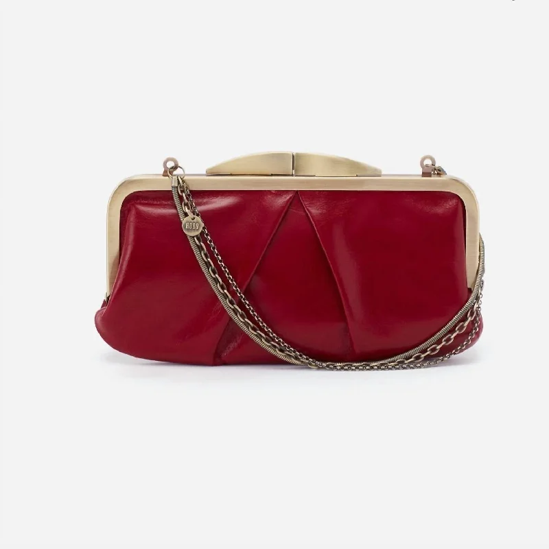 Hayley Clutch In Cardinal Red