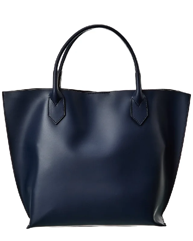 Italian Leather Top Handle Tote