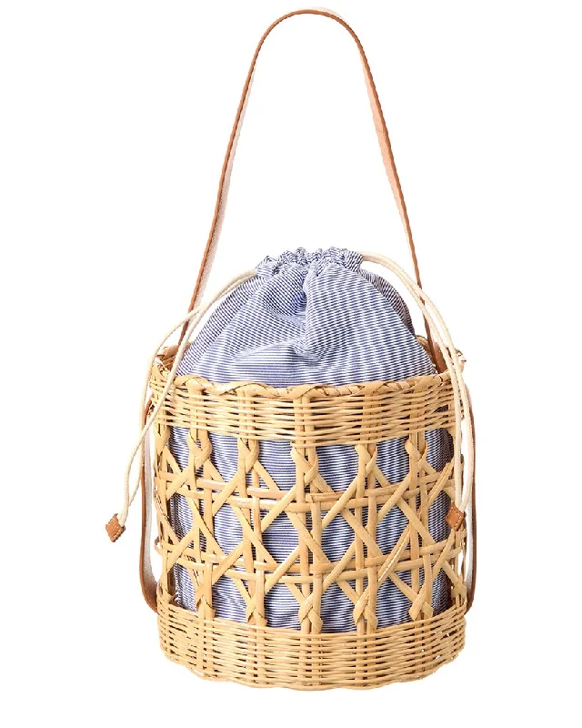 J.McLaughlin Evelynn Straw Bucket Bag