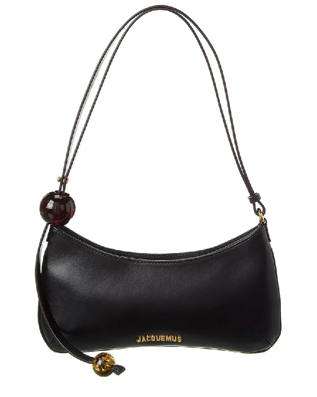 Jacquemus Le Bisou Perle Leather Hobo Bag