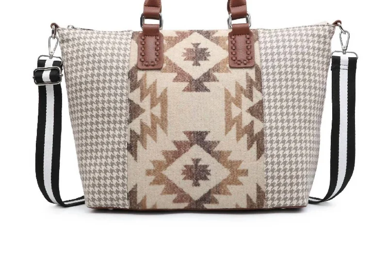 Jojo Guitar Strap Satchel In Aztec Khaki