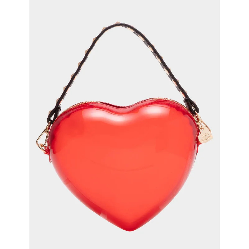 Kitsch Heart Beat Crossbody Red