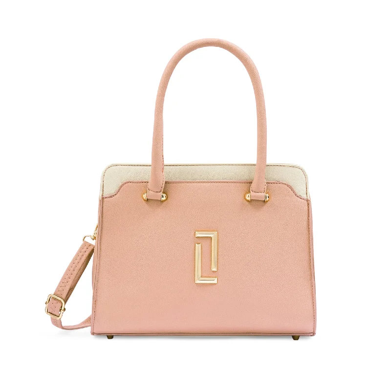 Lavie Luxe Ameen 3C Dusty Pink Medium Women's Satchel