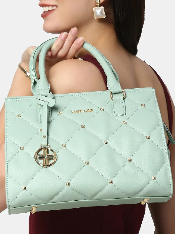 Lavie Luxe Stud Shelly Mint Medium Women's Satchel