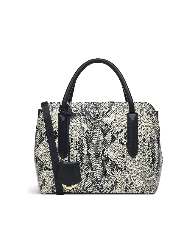 Liverpool Street 2.0 Faux Snake - Small Ziptop Satchel