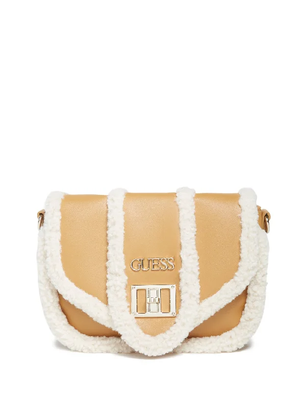 Lizzie Sherpa-Trim Crossbody