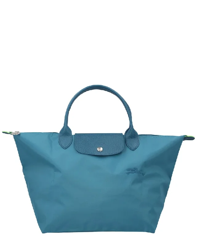 Longchamp Le Pliage Green Large Canvas Tote