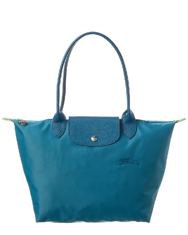 Longchamp Le Pliage Green Medium Canvas Tote