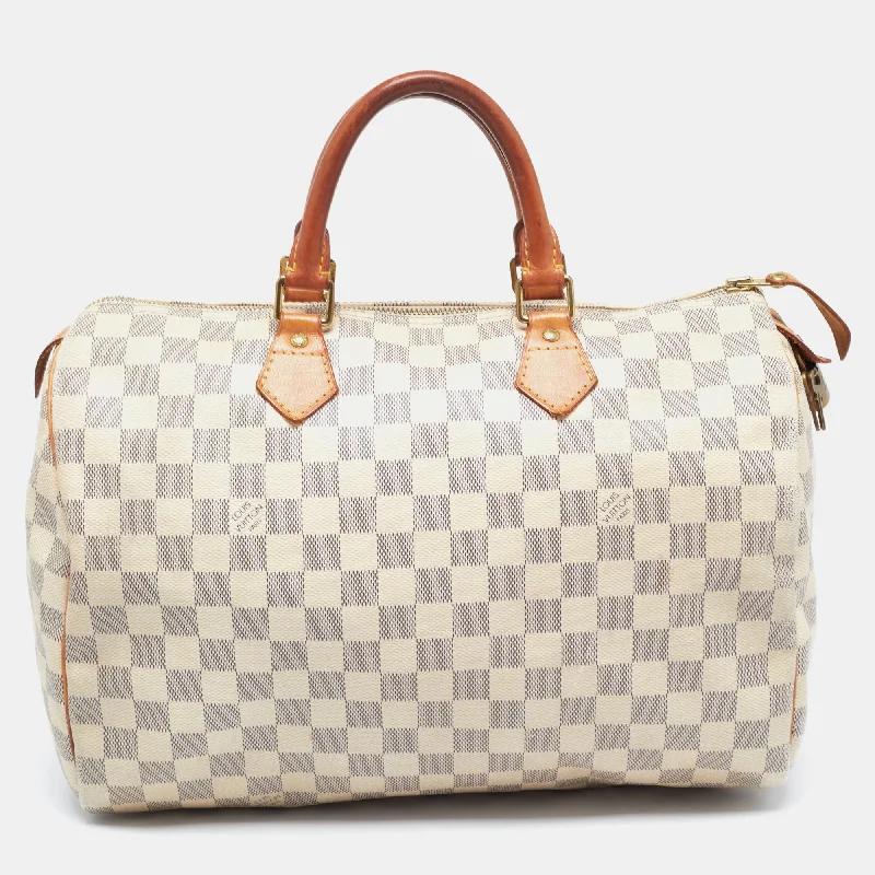 Louis Vuitton Damier Azur Canvas Speedy 35 Bag