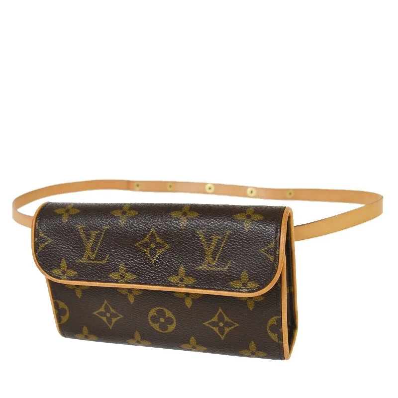 Louis Vuitton Pochette Florentine  Canvas Clutch Bag (Pre-Owned)