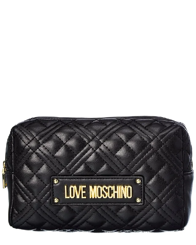 Love Moschino Quilted Pouch