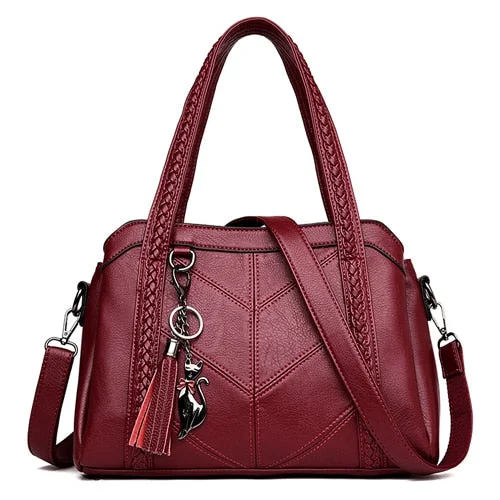 Burgundy bags