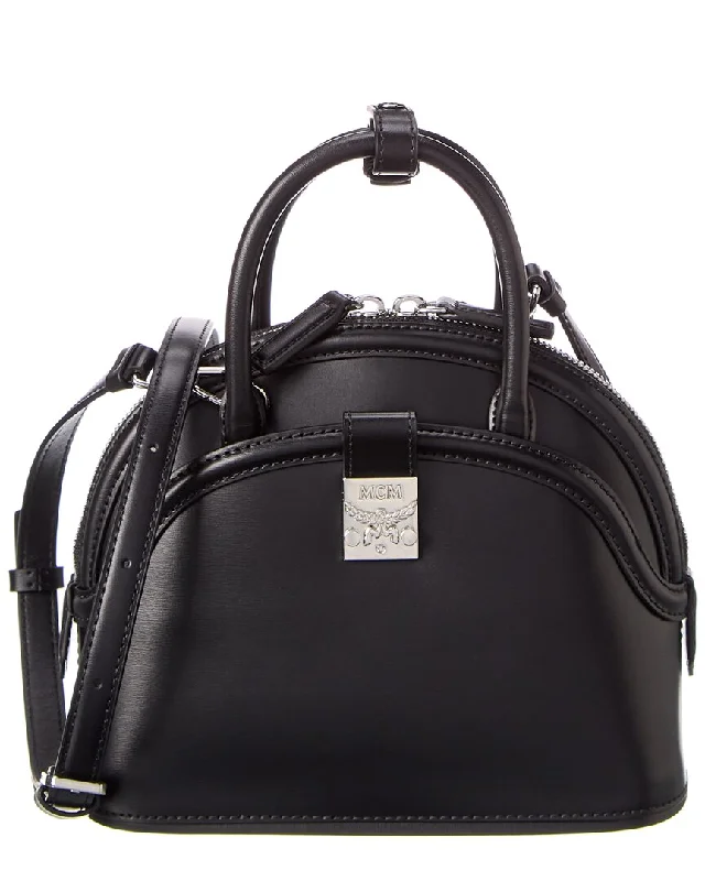 MCM Anna Small Leather Satchel