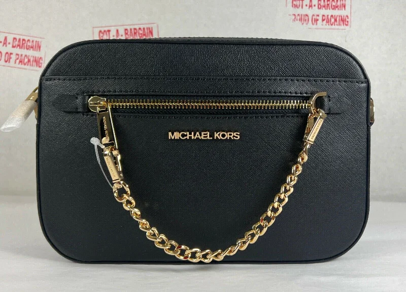 MICHAEL KORS Jet Set Zi Chain   Saffiano Leather Crossbody Bag