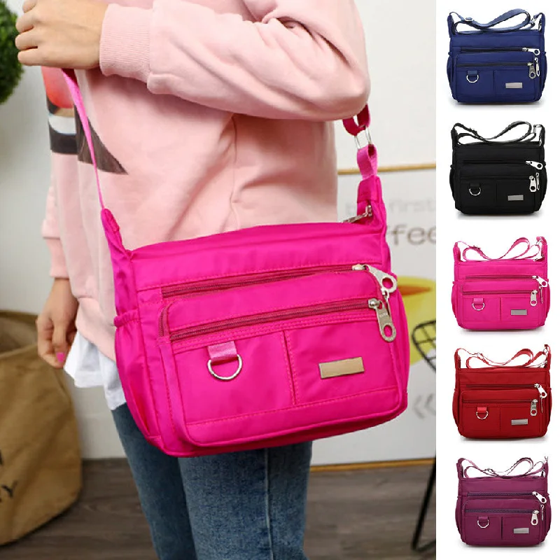 New Ladies Fashion Shoulder Bags for Women Designer Waterproof Nylon Handbag Zipper Purses Messenger Crossbody Bag sac a main