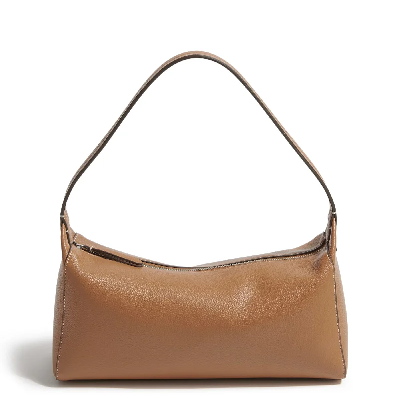 Outlet Faux Leather Slouchy Shoulder Bag