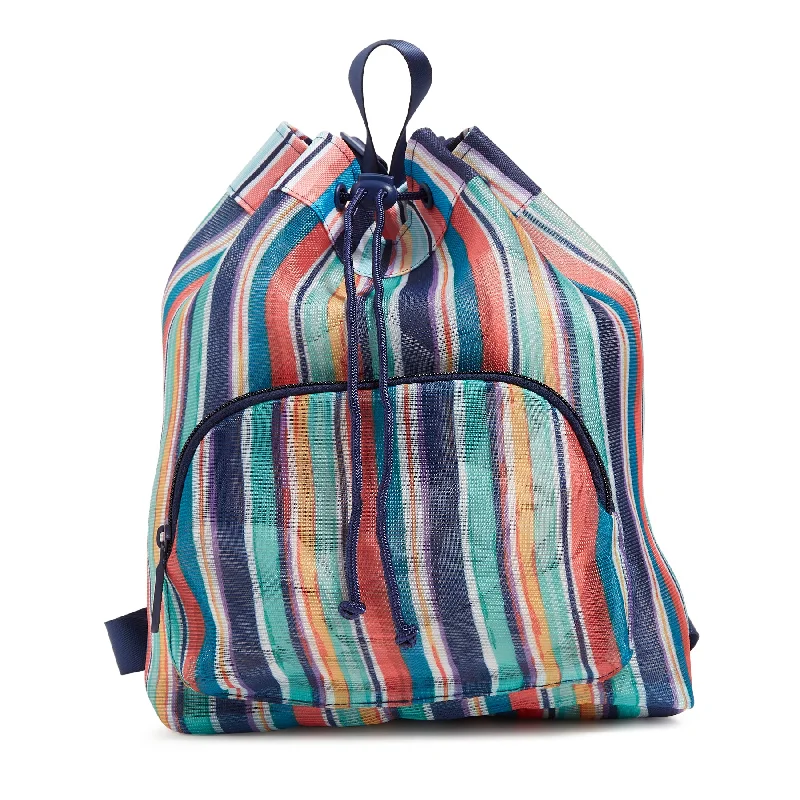 Outlet Mesh Drawstring Backpack