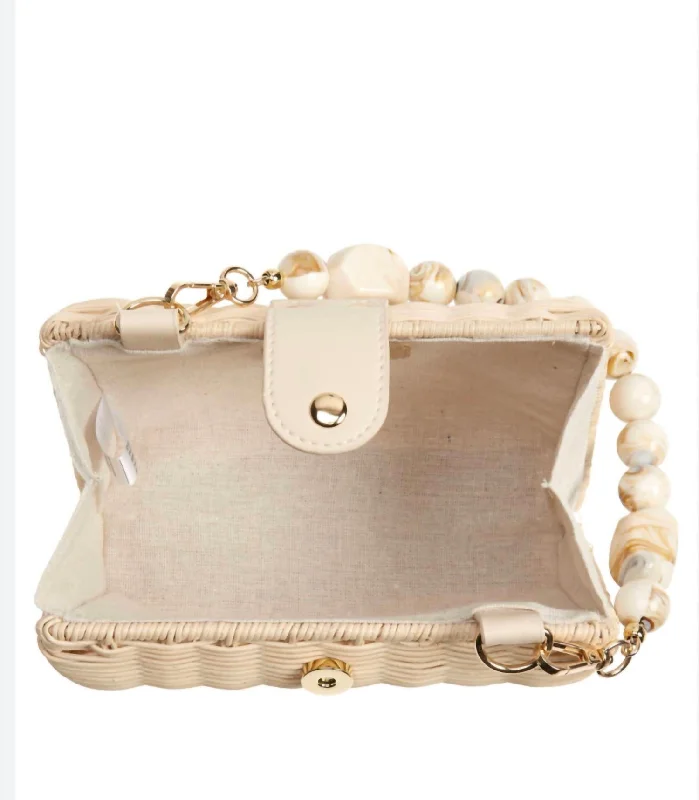 Page Rattan Clutch In Natural