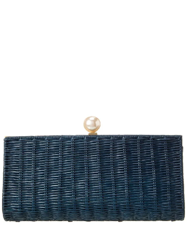 Pamela Munson The Pearl Rattan Clutch