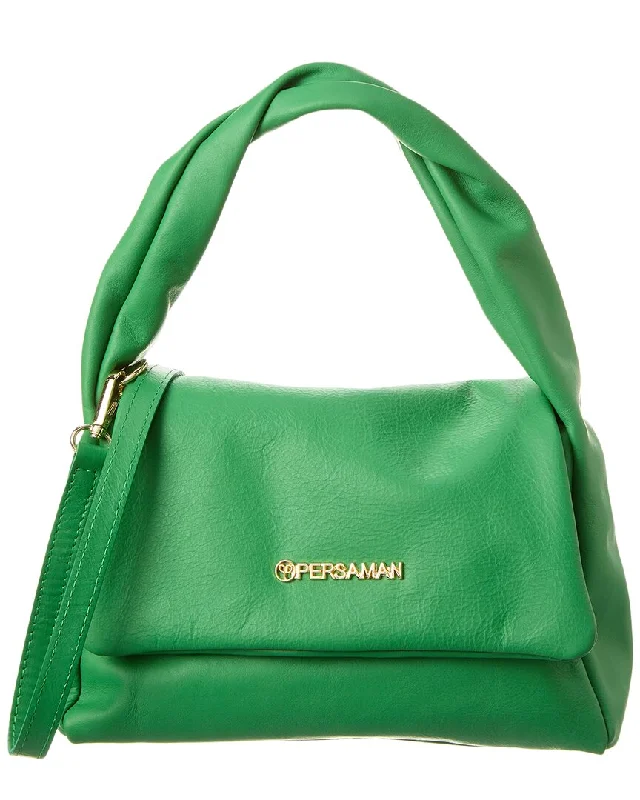 Persaman New York Louise Leather Top Handle Satchel