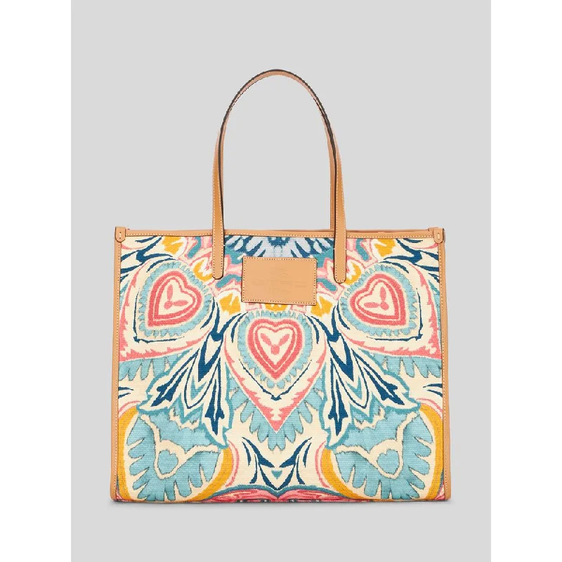 Printed Fabric Large Shopping Bag