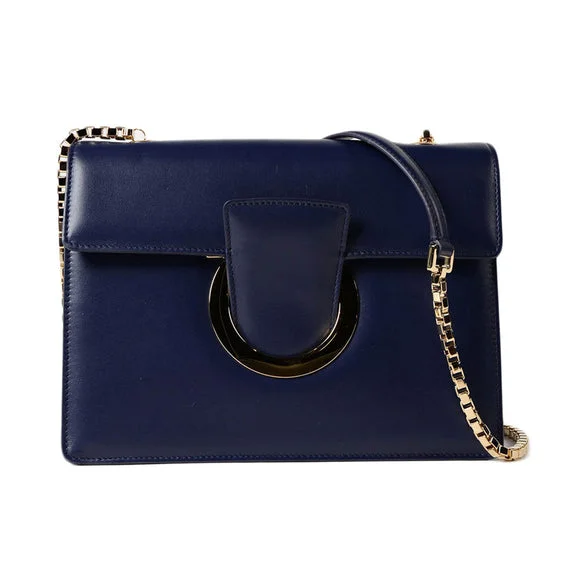 SALVATORE FERRAGAMO Thalia Women's 675452 Blue Shoulder Bag