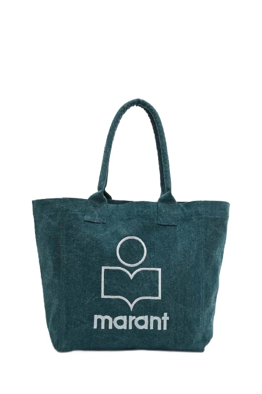 Small Yenky Logo Tote Bag In Dark Green