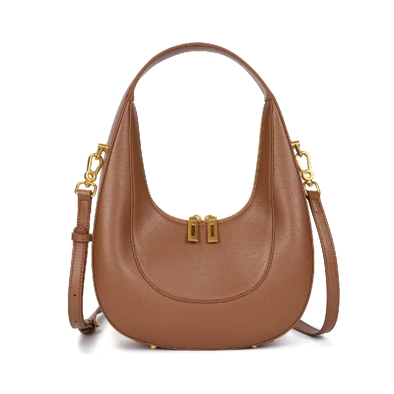 Smooth Leather Hobo/Shoulder Bag