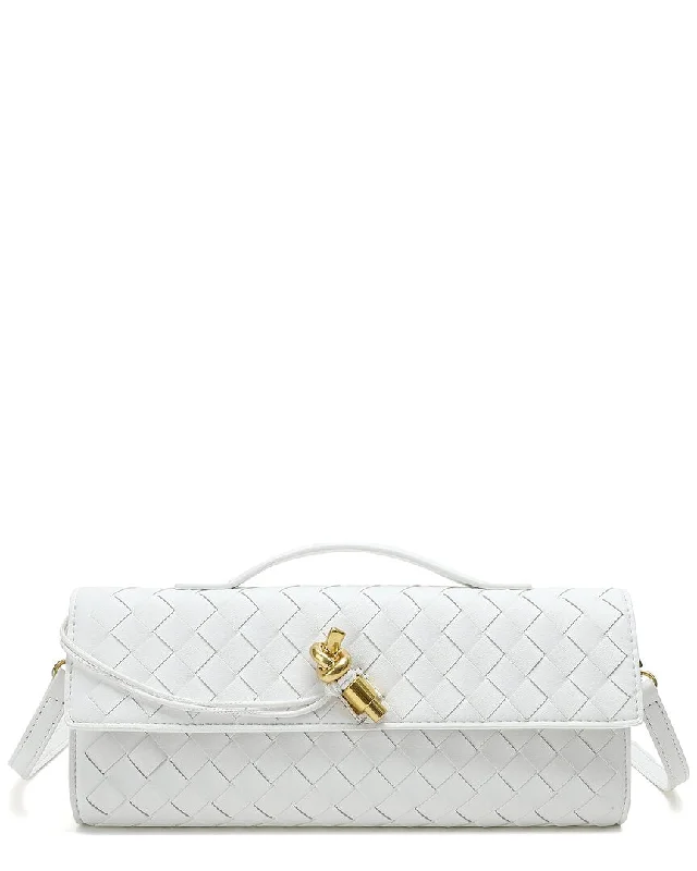 Tiffany & Fred Paris Woven Leather Clutch