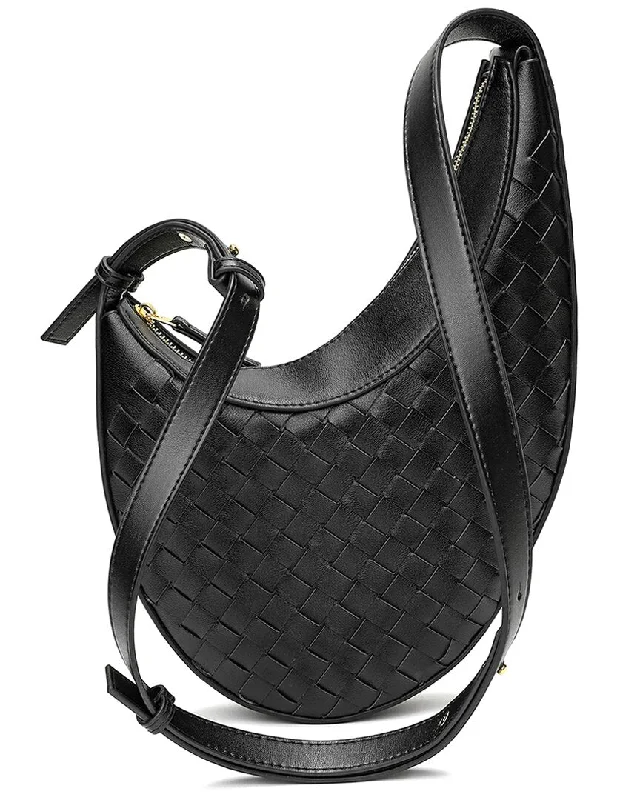 Tiffany & Fred Paris Woven Leather Shoulder Bag